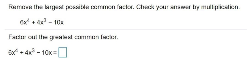 Factor out the greatest common factor.-example-1