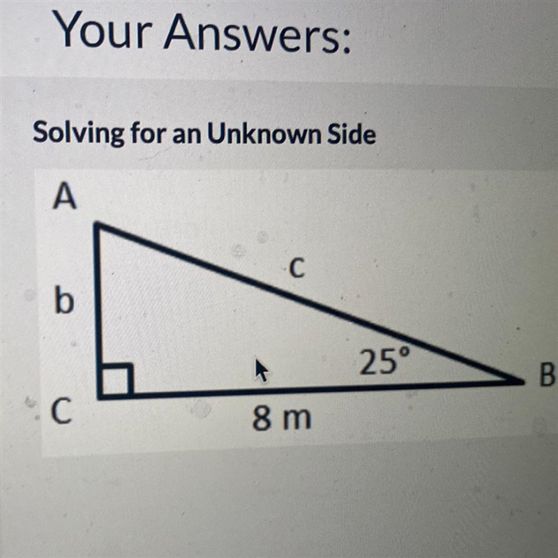 Find the length of side b. b=_m-example-1