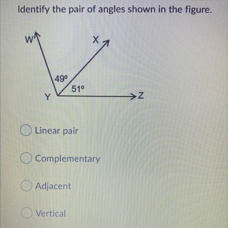 Identify the pair of angles shown in the picture-example-1