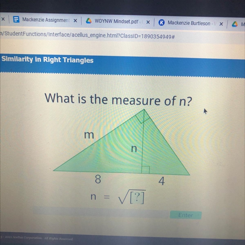 What is the measure of n?-example-1