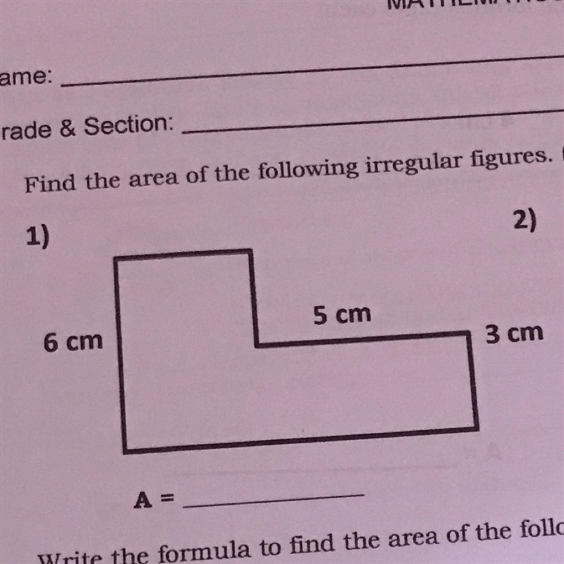 Find the area of irregular figures-example-1