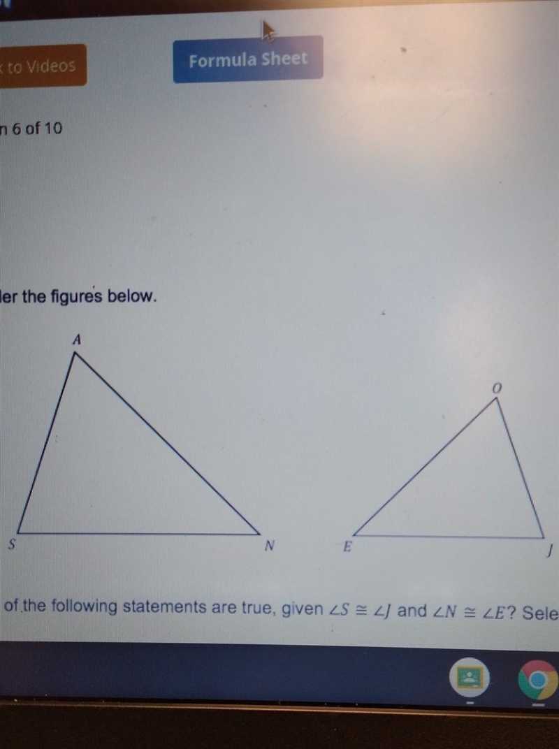 Consider the figures below. Which of the following statements are true, given &lt-example-1