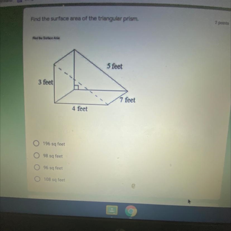 Find the surface area of the triangular prism.-example-1