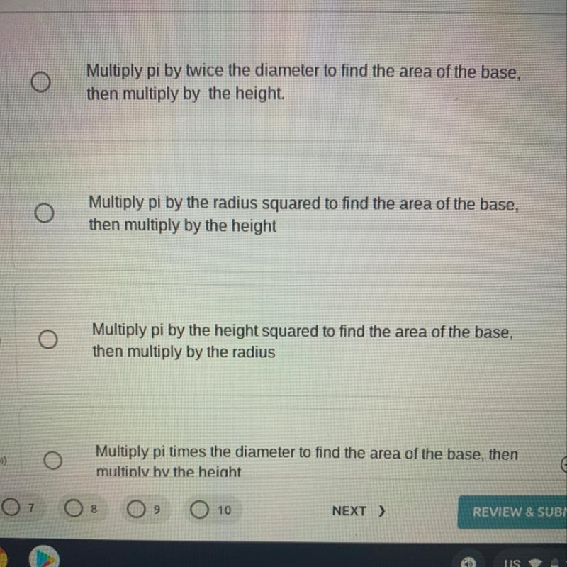 Samantha is trying to determine the volume of a soda can for her science project which-example-1