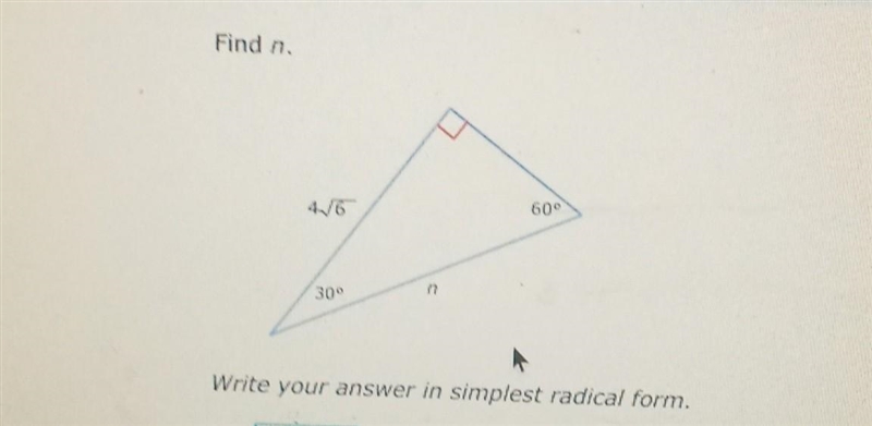 Write your answer in simplest radical form​-example-1