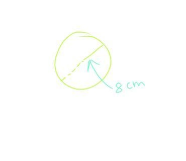 Find the volume of a sphere with a diameter of 8cm-example-1