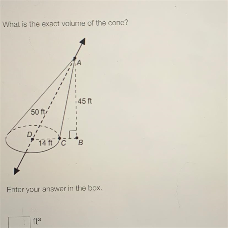 30 points What is the exact volume of the cone?-example-1