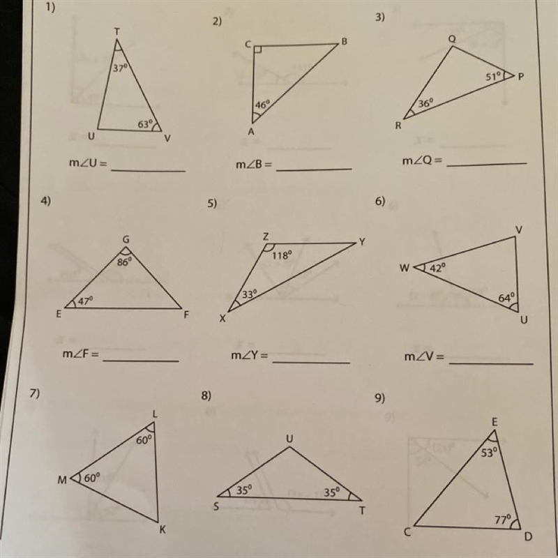 (easy 7th grade math questions please help) find the measure of the indicated angle-example-1