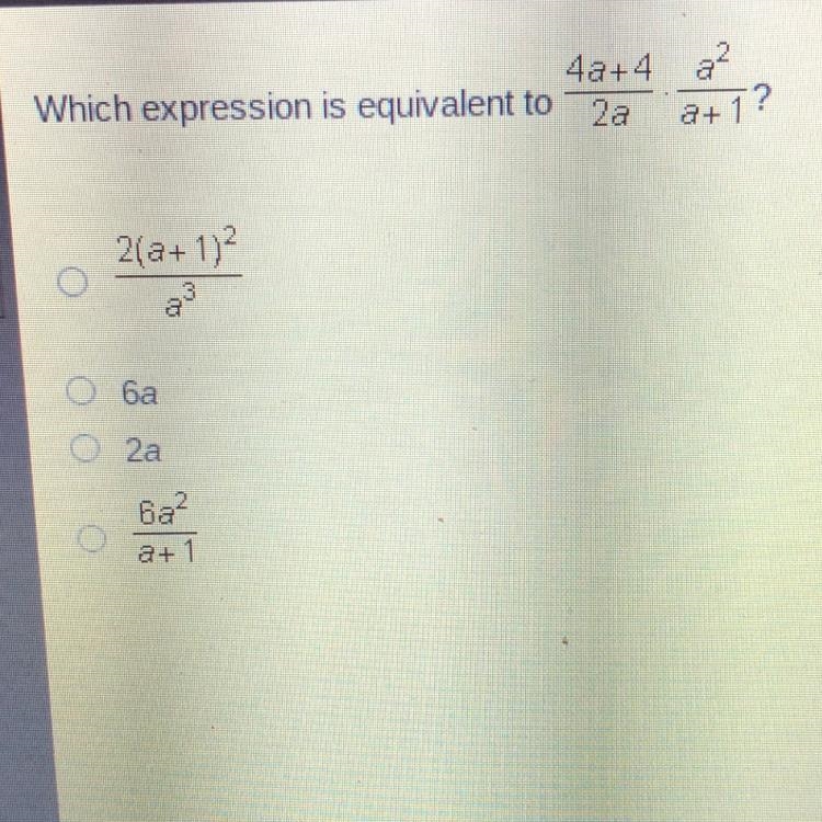 Help! Which expression is equivalent to—-example-1