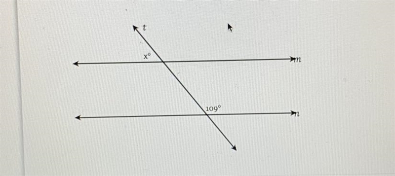 Given m||n, find the value of x.-example-1