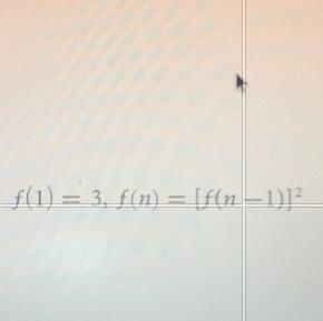 write the first 4 terms of the sequence defined by its given rule 5. f(1) = 7, f(n-example-1