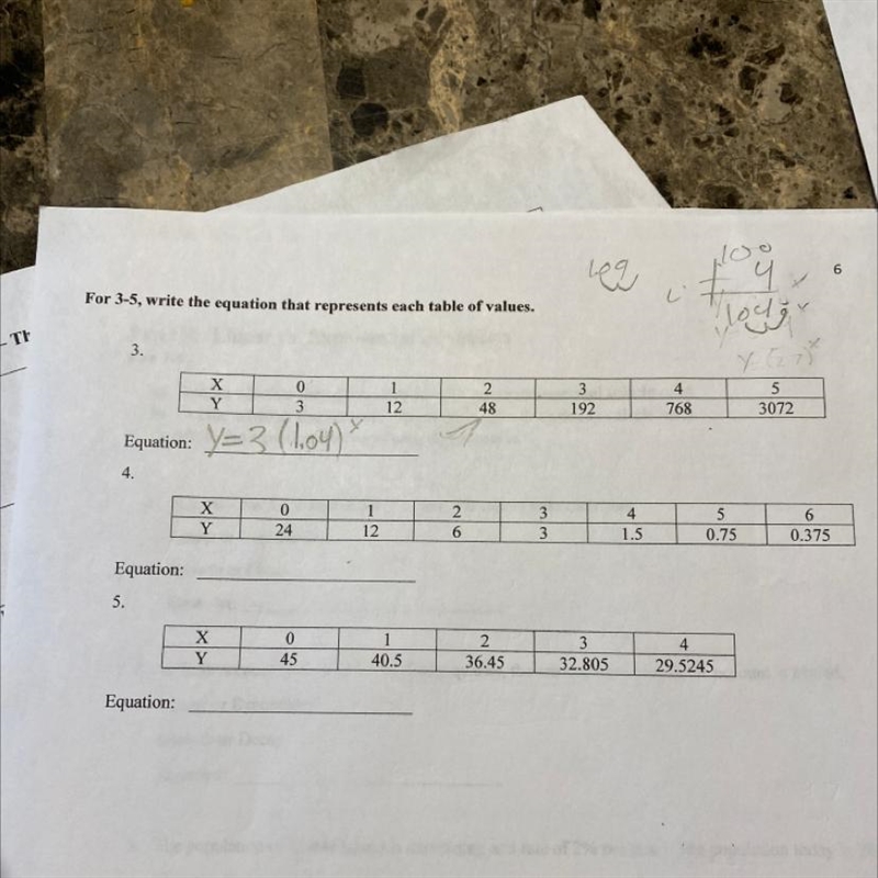 Write the equation that represents each table of values-example-1