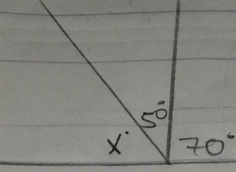 Find the value of unknown angle​-example-1