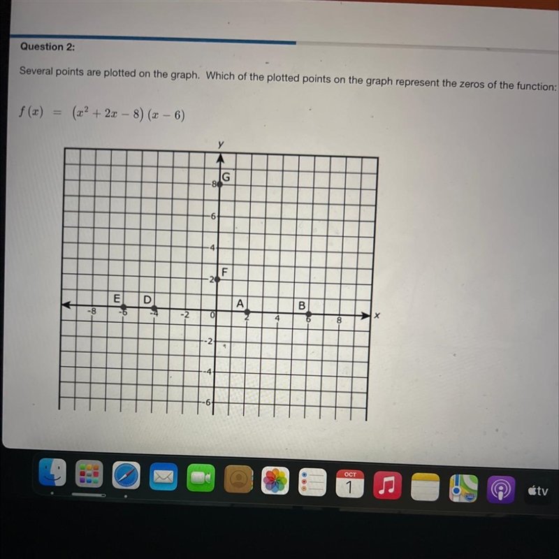 A. (2,0) B. (6,0) C. (0,-8) D. (-4,0) E. (-6,0) F. (0,2) G. (0,8)-example-1