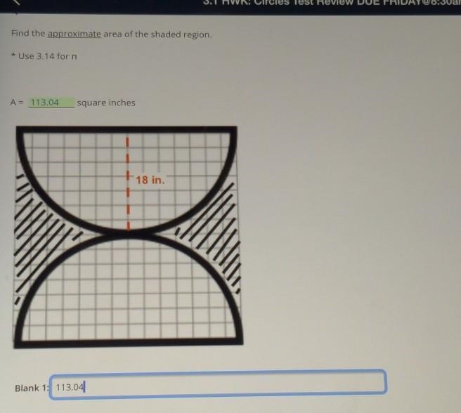 Did i get this right? Am trying to find the area​-example-1