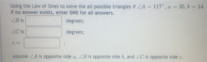 I need help with a law of sines question.-example-1