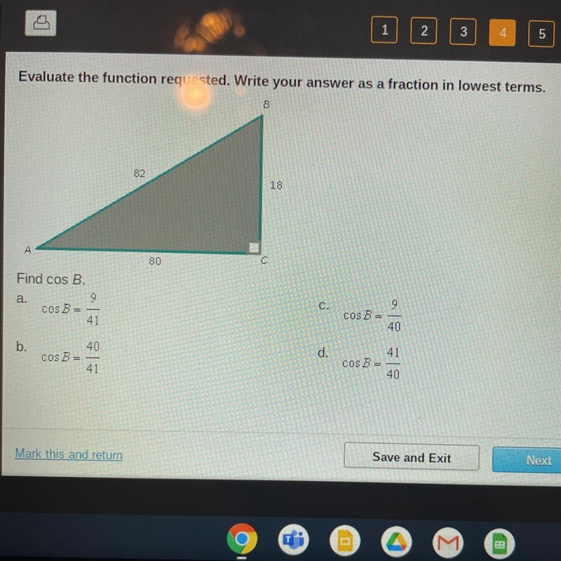 Evaluate the function requested. Write your answer as a fraction in lowest terms. B-example-1