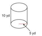 A Shape Question 5 options: 13 yd.² 314 yd.² 251 yd.² 503 yd.²-example-1