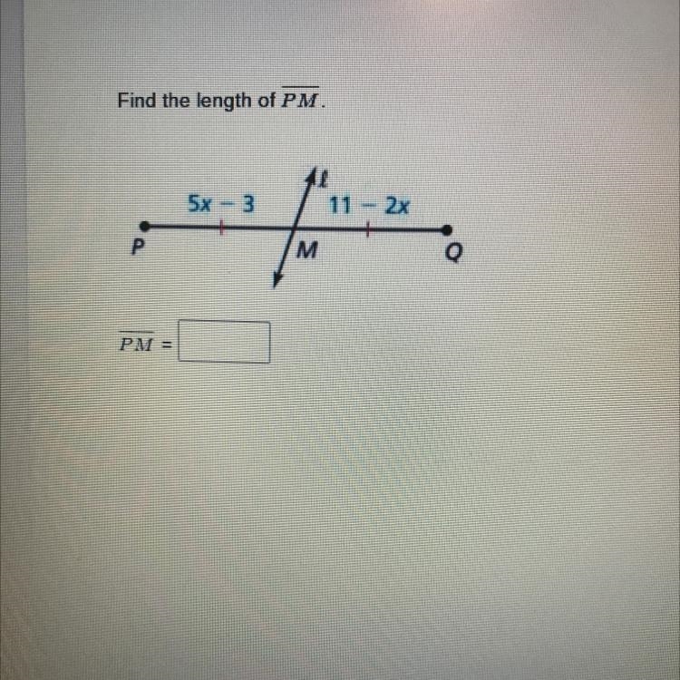 HELP!!! Find the length of PM.-example-1