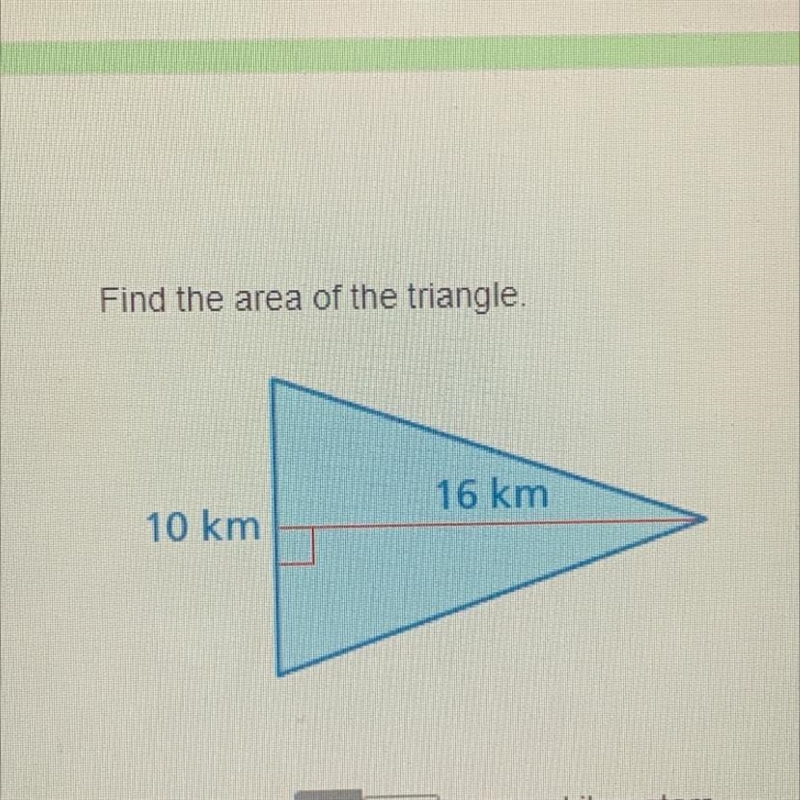 Find the area of this triangle-example-1