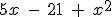 Which of the following represents a coefficient from the expression given?-example-1