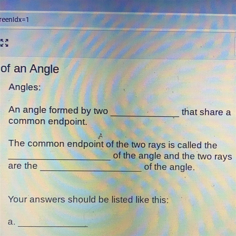 Definition of an angle-example-1