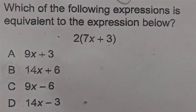 Which of the following expressions is equivalent to the expression below?please help-example-1