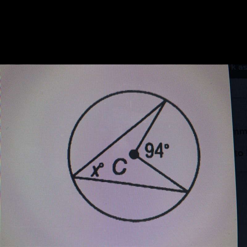 Find the value of x in the circle.-example-1