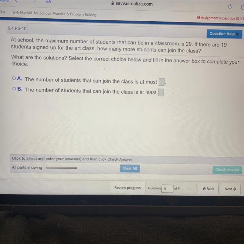 At school, the maximum number of students that can be in a classroom is 29. If there-example-1