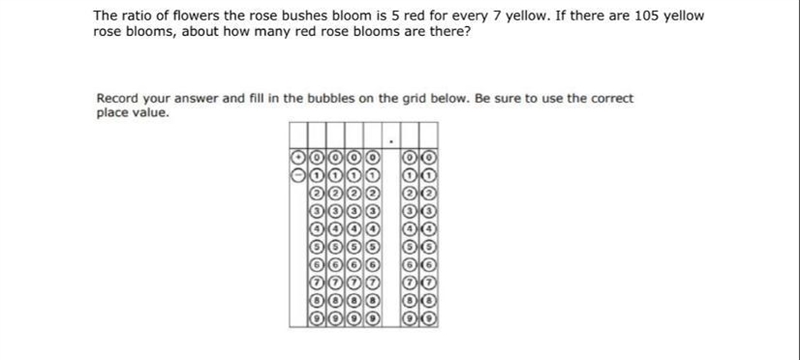 The ratio of flowers the rose bushes bloom is 5 red for every 7 yellow. If there are-example-1