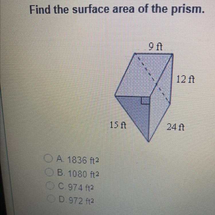 Find the surface area of the prism.-example-1