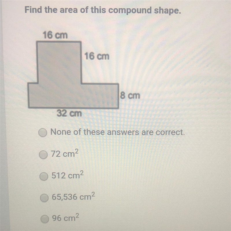 Find the area of this compound shape.-example-1