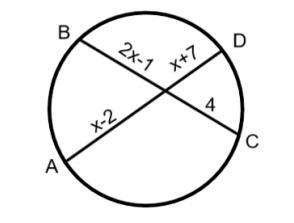 Find the length of chord AD-example-1