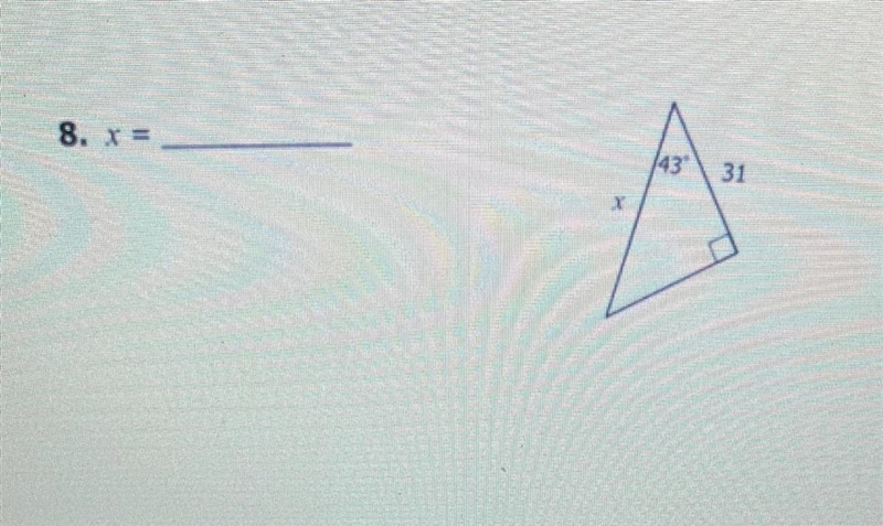 Solve for x. Round all answers to the nearest tenth-example-1