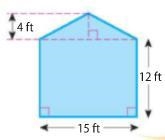 Find the Area of the shaded region. Round your answer to the nearest tenth.-example-1