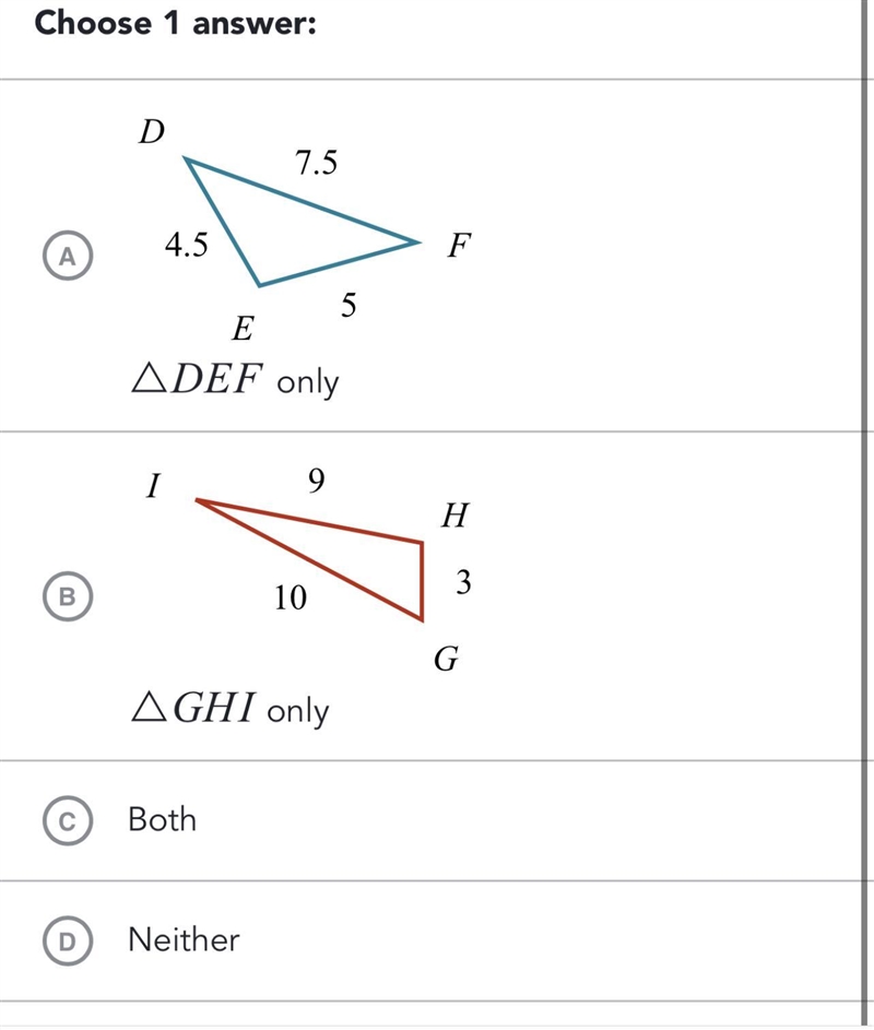 Which triangles are similar to triangle ABC ?-example-2