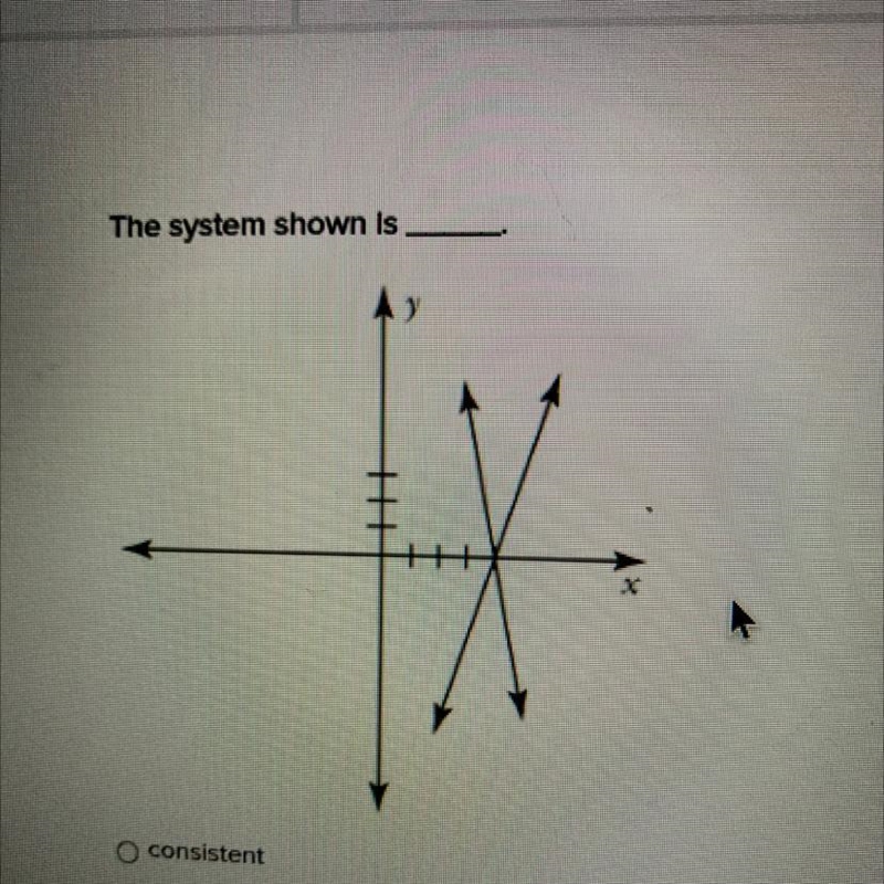 The system shown is consistent, inconsistent, equivalent-example-1