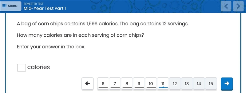 How many calories are in each serving of corn chips?-example-1