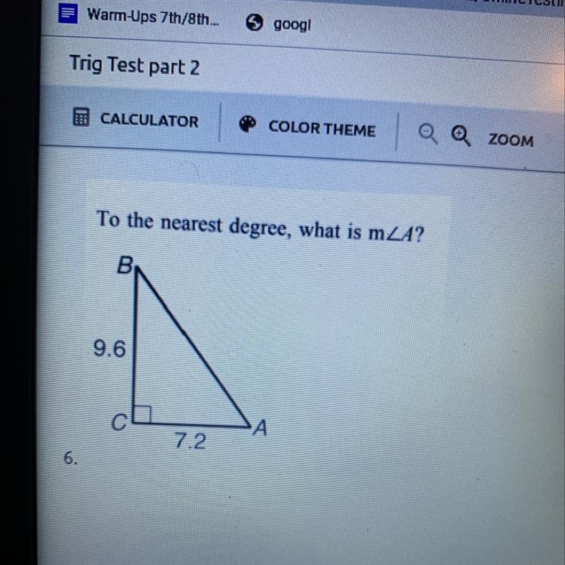 To the nearest degree, what is m_A? Explain-example-1