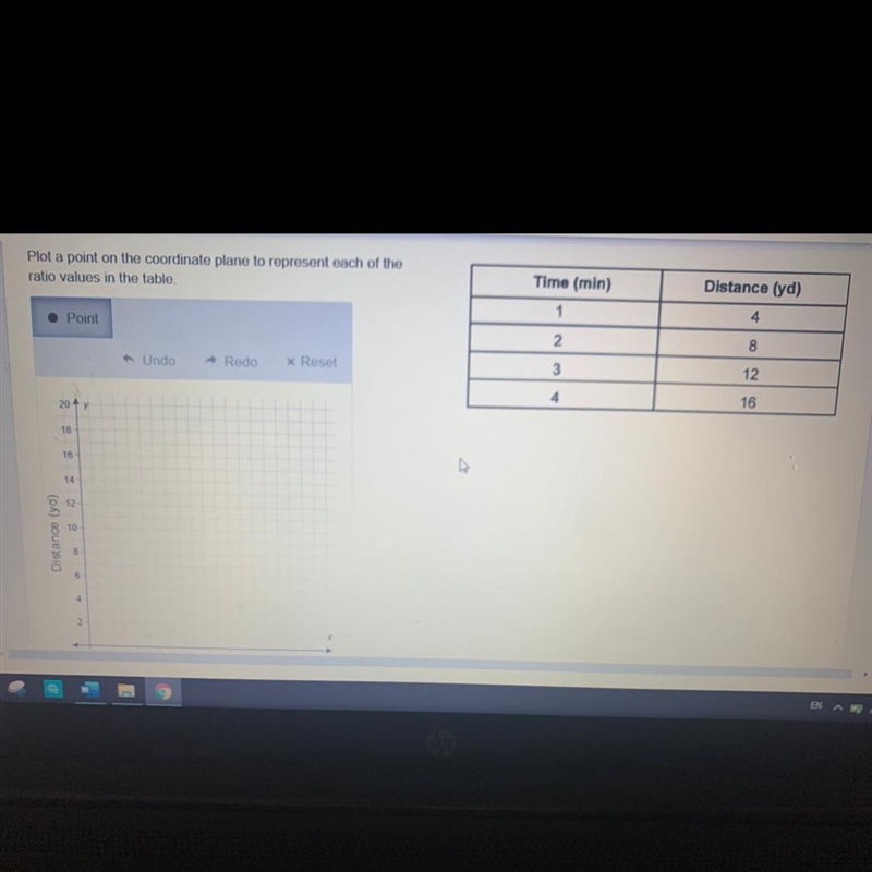 Plot a point on the coordinate plane to represent each of the ratio values in the-example-1