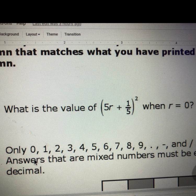 What is the value? when r equals 0-example-1