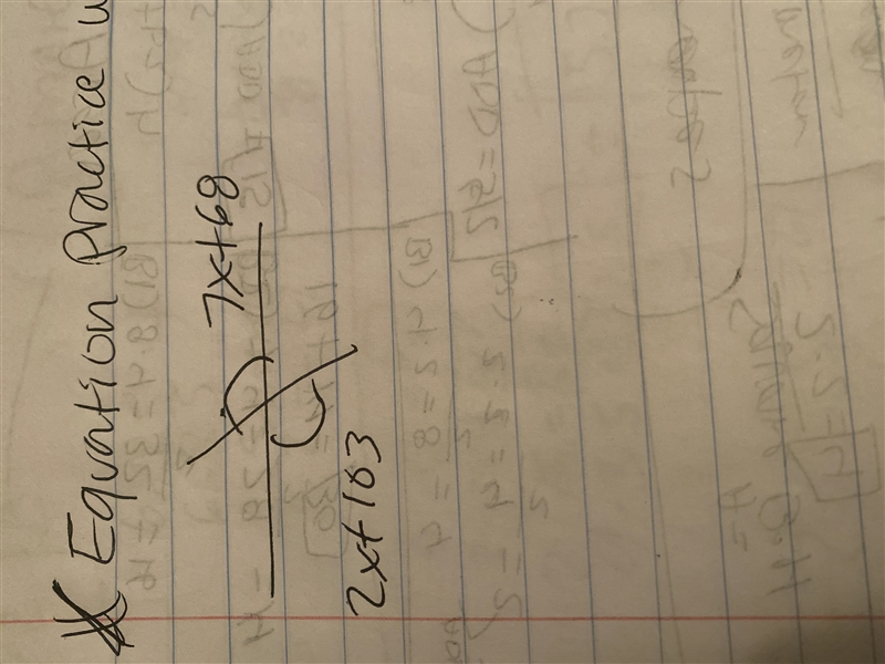 Equation practice with vertical angles-example-1