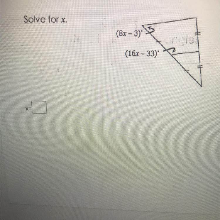 Solve for x. (8x - 3) 3 (16x - 33)-example-1