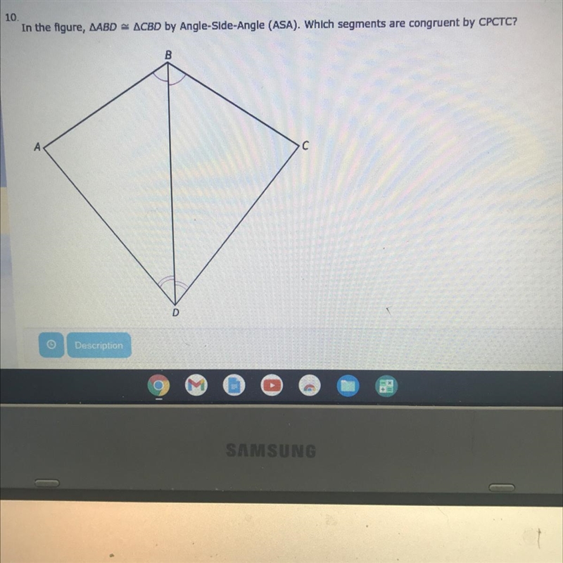 AB ≅ CD DB ≅ DC BC ≅ AD CB ≅ AB-example-1