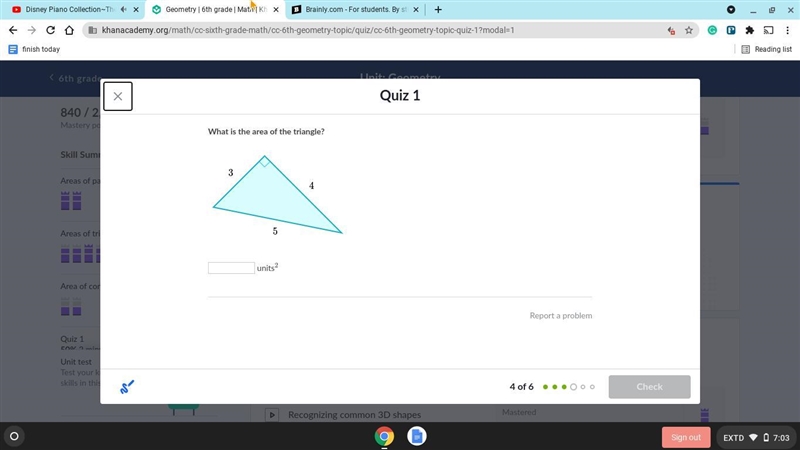 What is the area of the triangle?-example-1