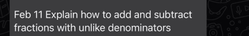 What adding and subtracting with unlike denominator is-example-1