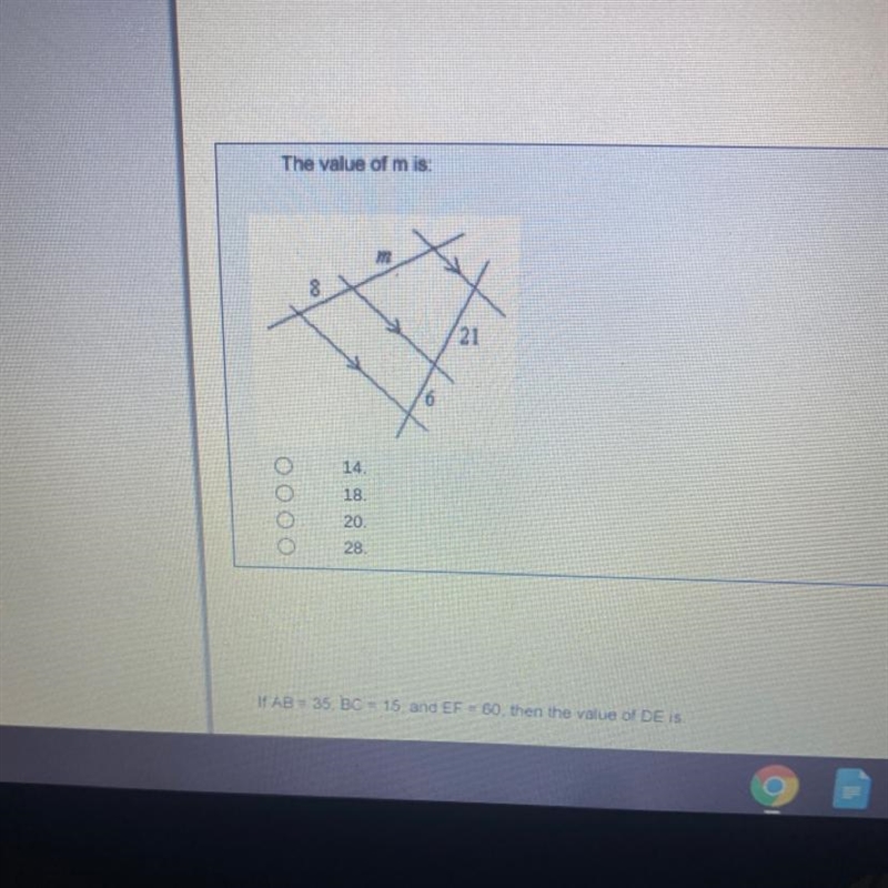 What is the value of M PLEASE HELP .-example-1