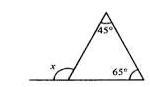 Find the value x and write the property used here.-example-1