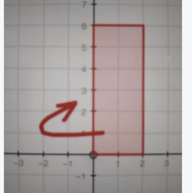 If the following picture below was rotated about the y-axis, what 3-D shape would-example-1