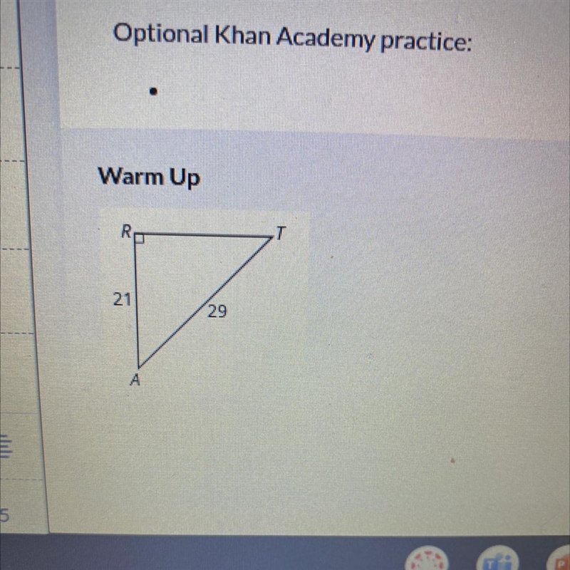 Determine length of RT-example-1